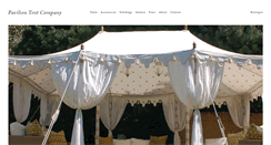Desktop Screenshot of pavilliontents.com