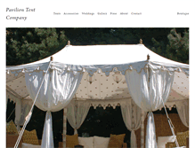 Tablet Screenshot of pavilliontents.com
